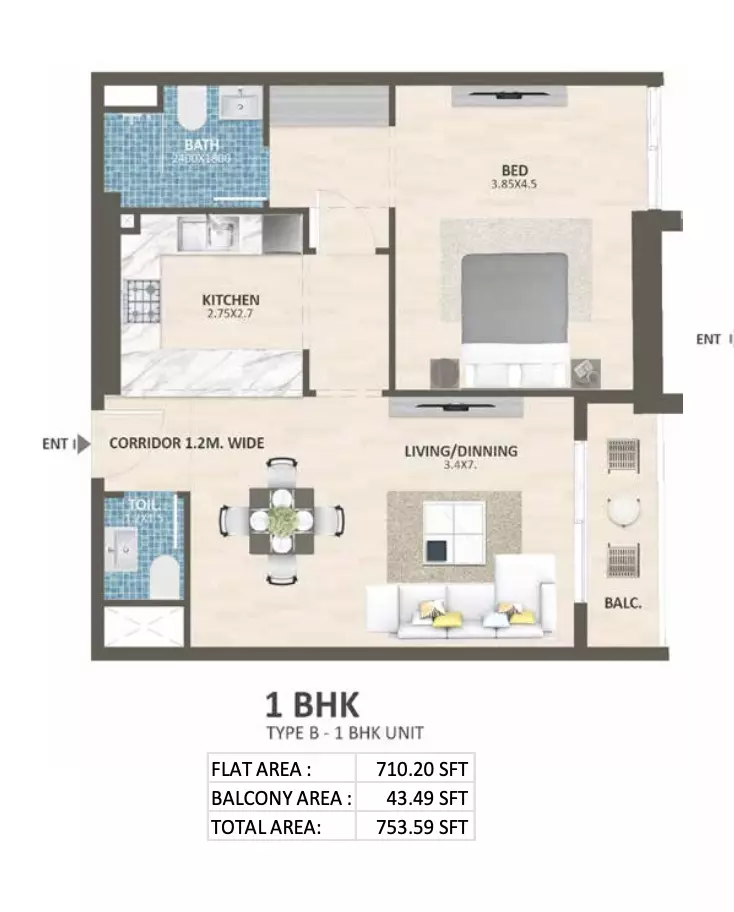 صورة مخطط ارضية الوحدة