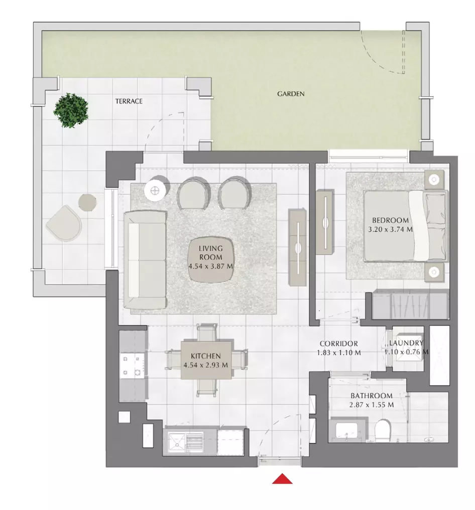 Summer B2-Type D, 1 bed