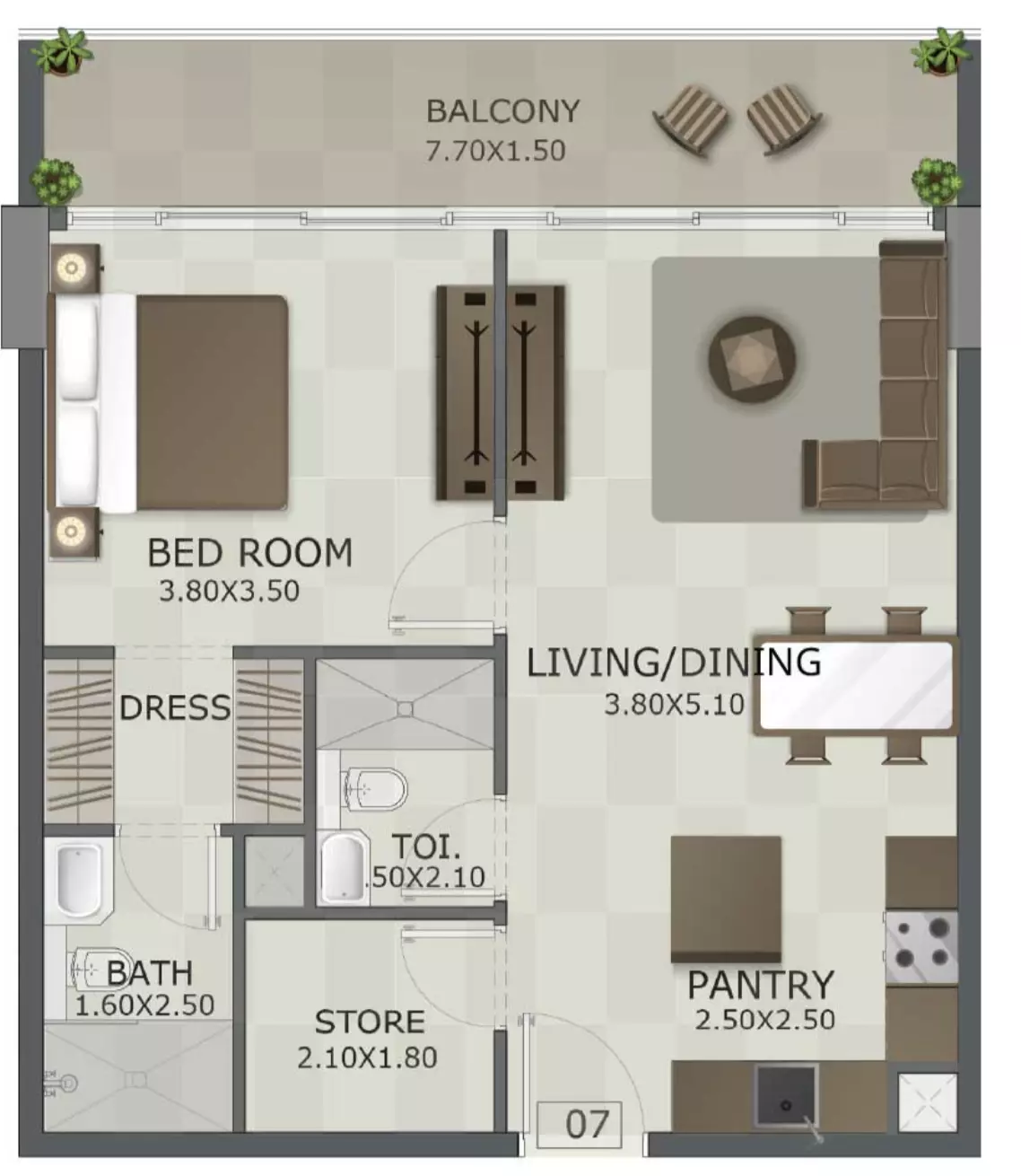 Unit floor plan image