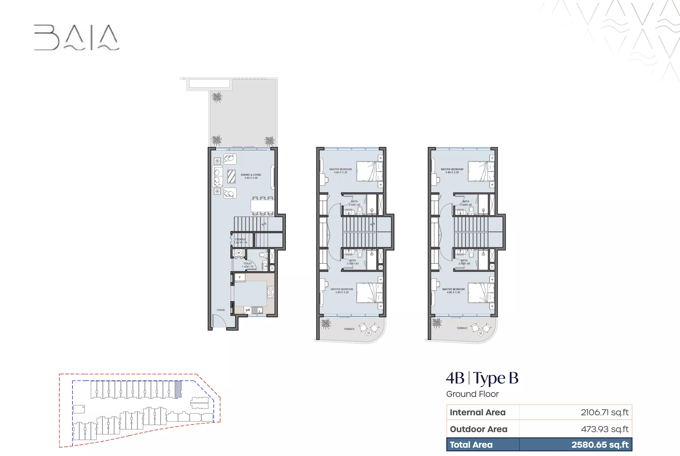 صورة مخطط ارضية الوحدة
