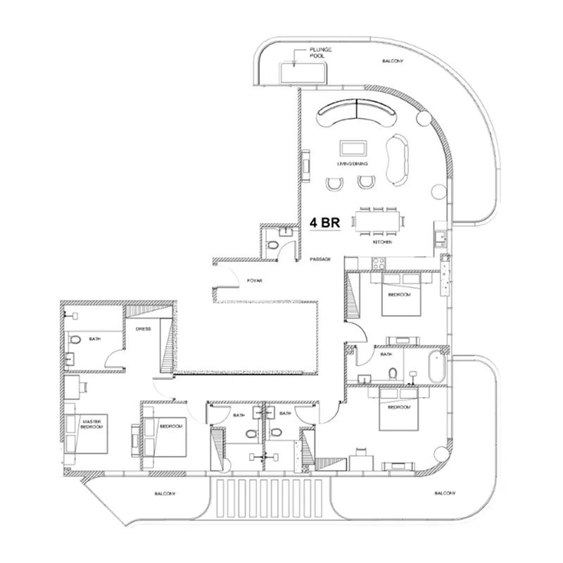 Unit floor plan image