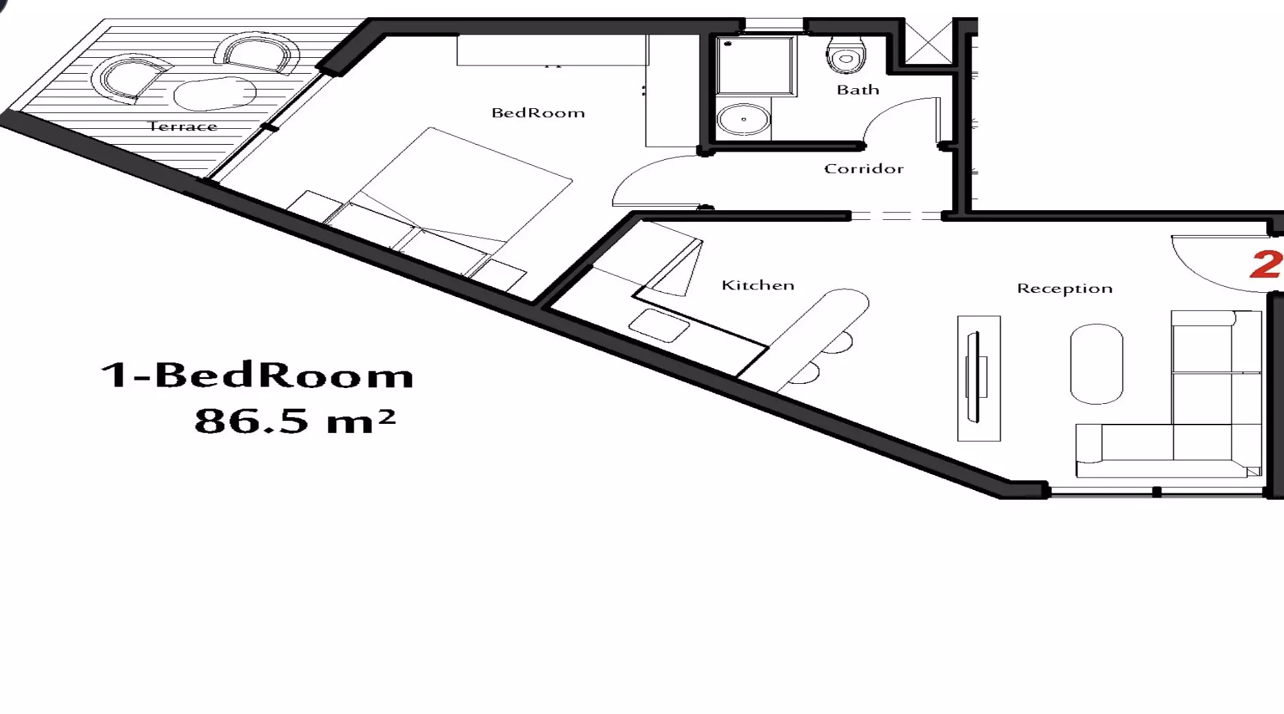 صورة مخطط ارضية الوحدة