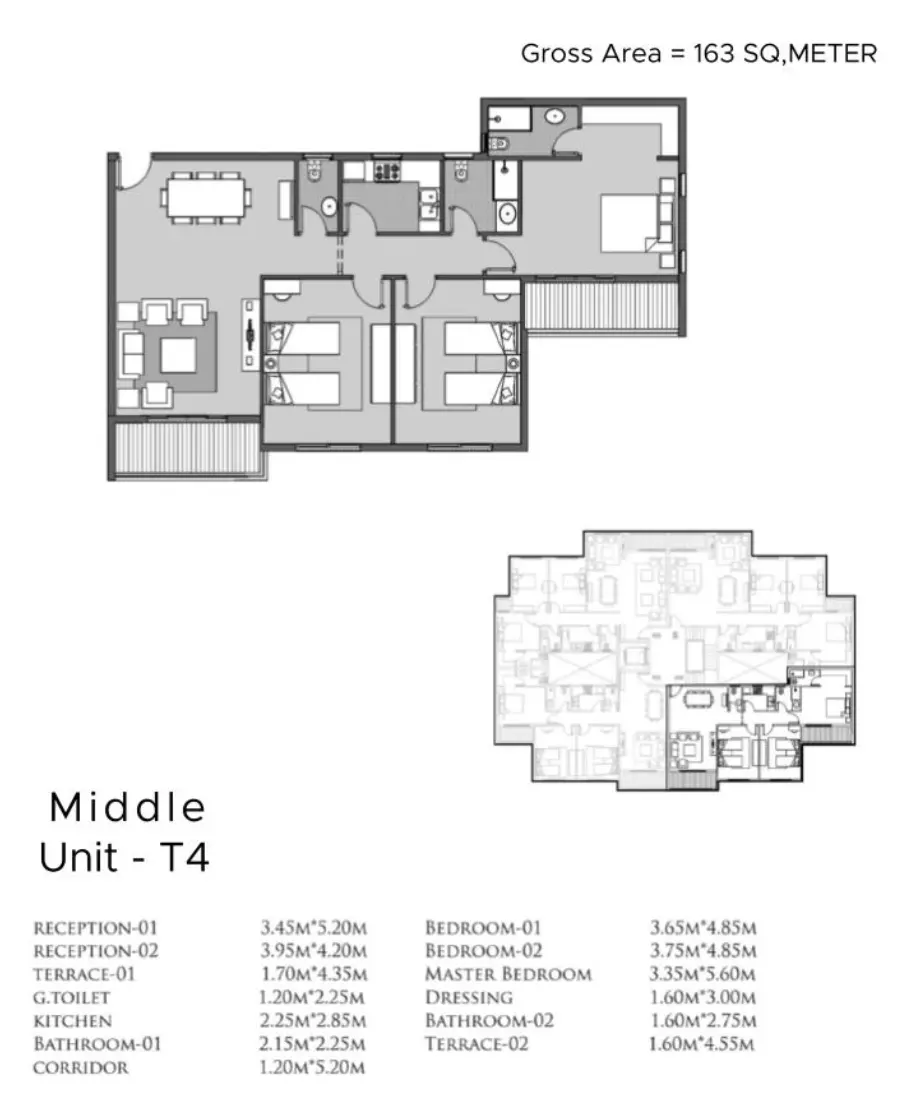 صورة مخطط ارضية الوحدة