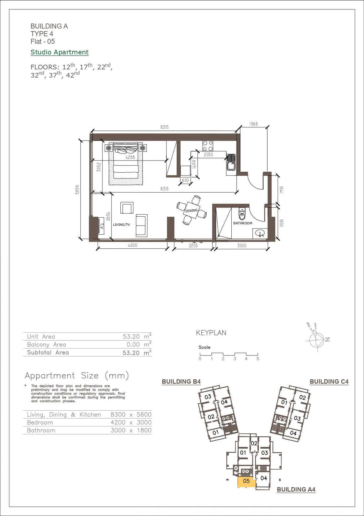 Unit floor plan image