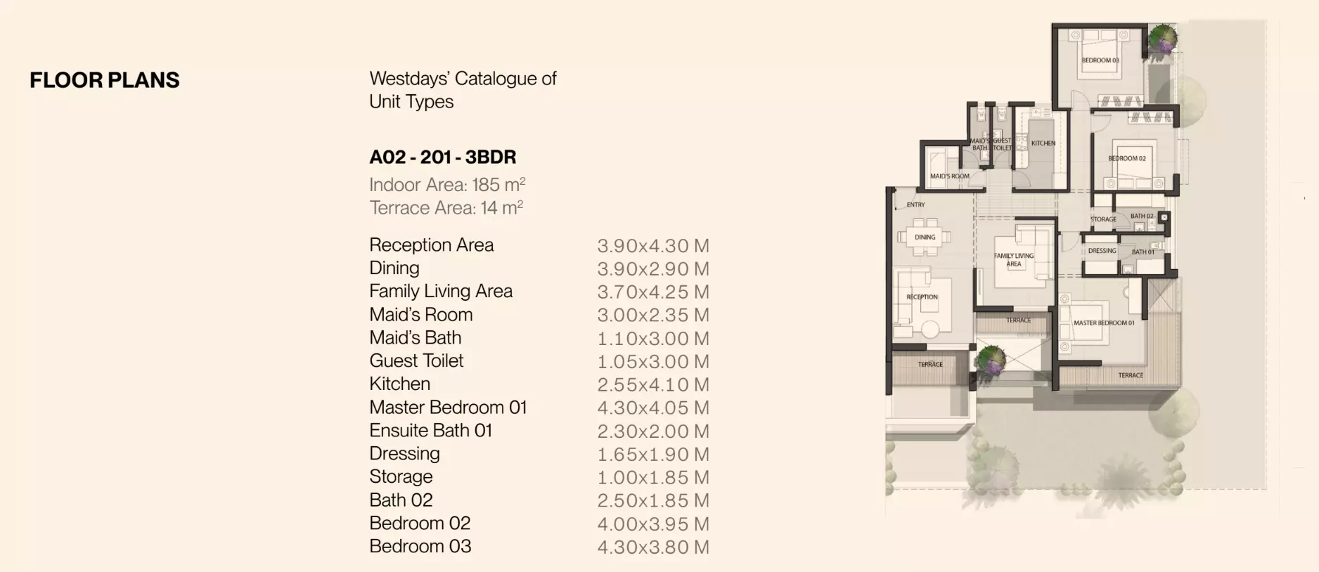 Unit floor plan image