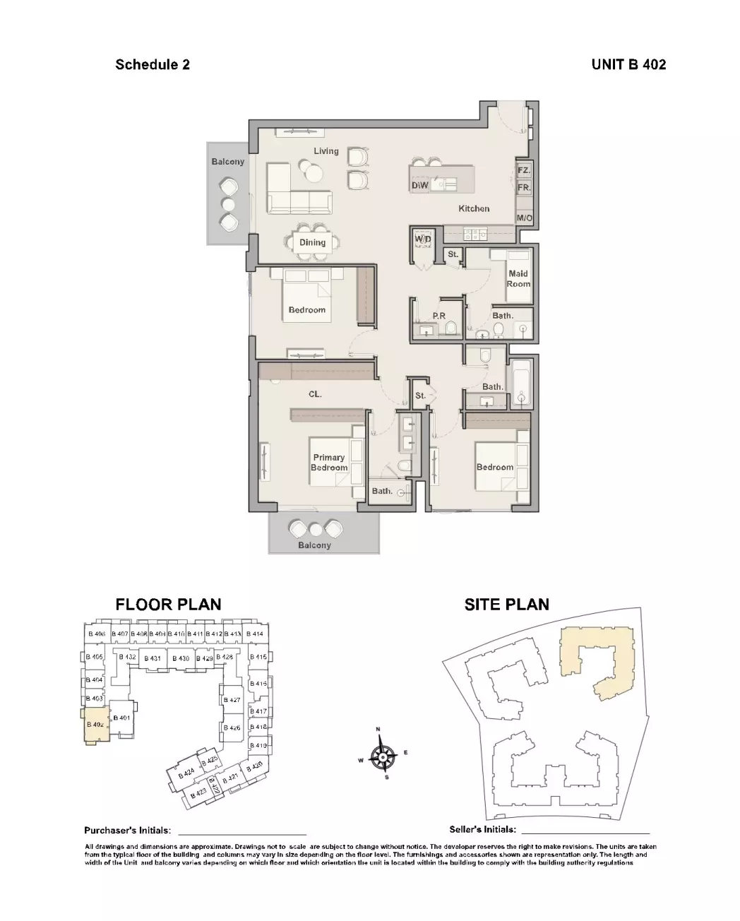 Belgravia Gardens Type B402 | Building 2, 3 beds