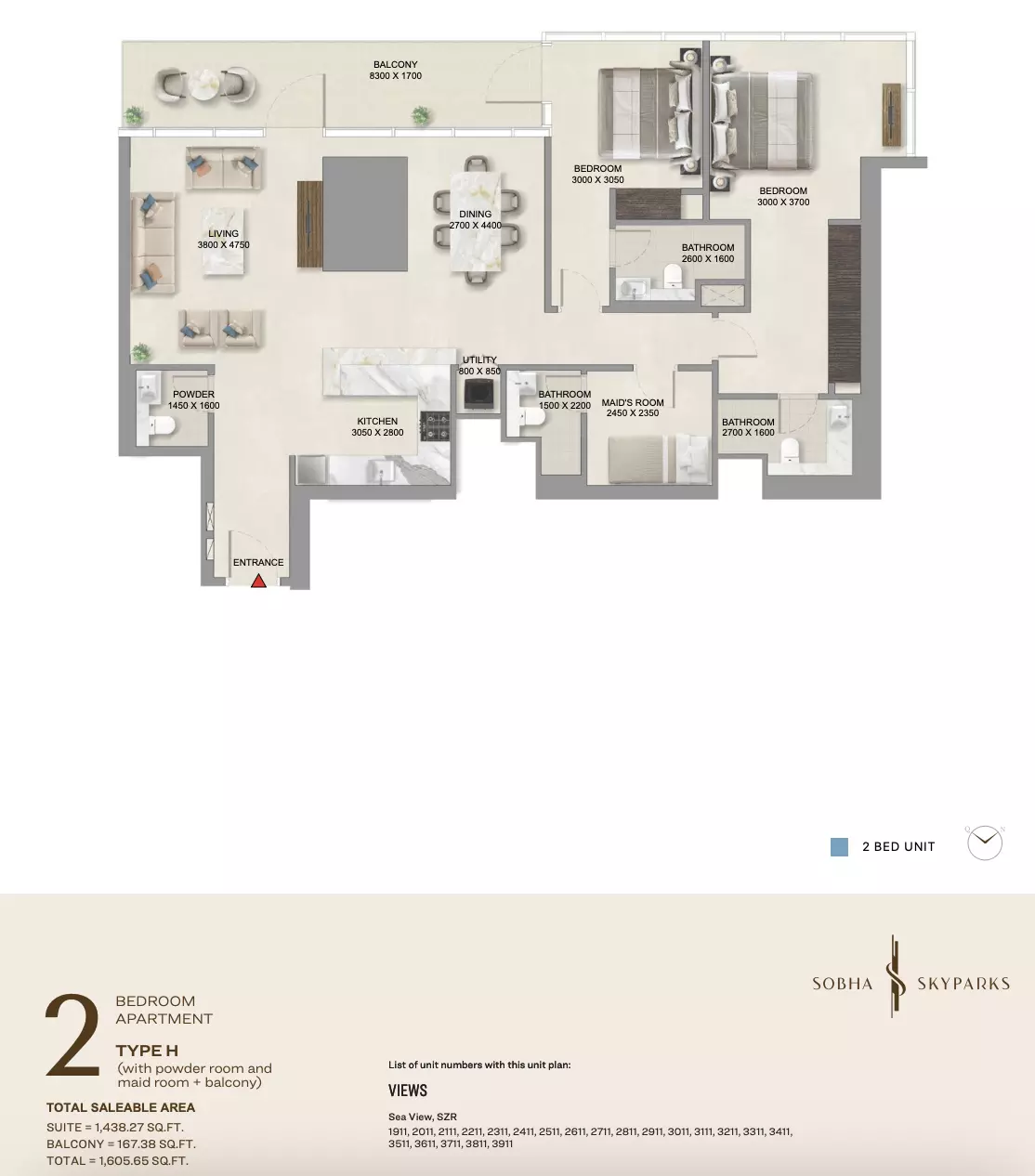 Unit floor plan image