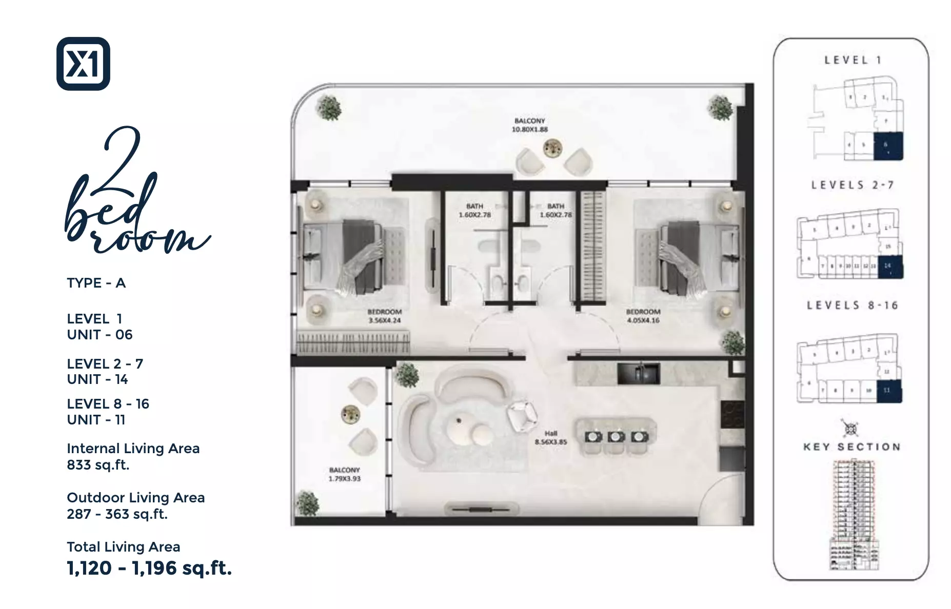 Unit floor plan image