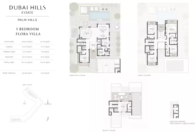 Palm Hills — 5BR floor plan