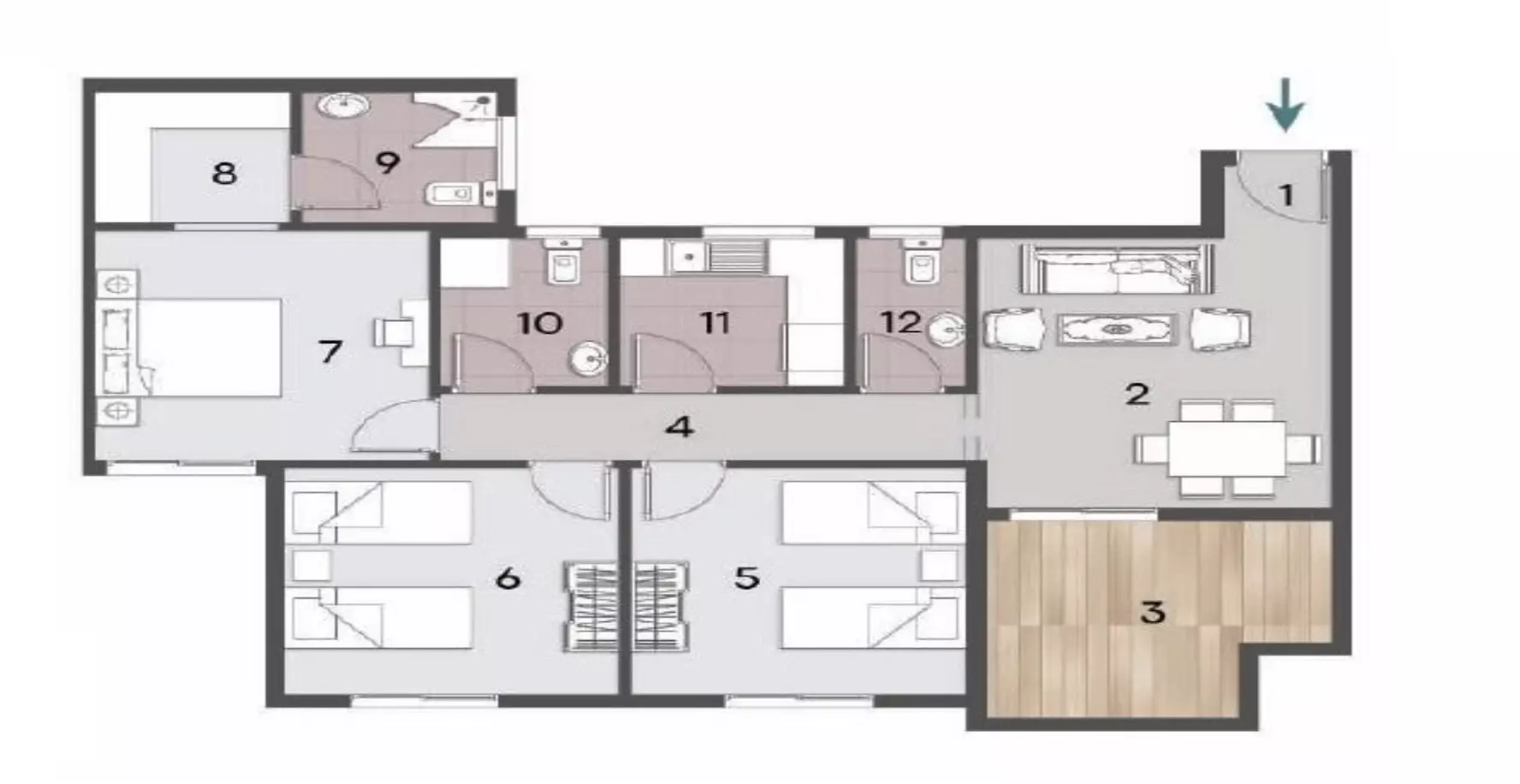 Unit floor plan image