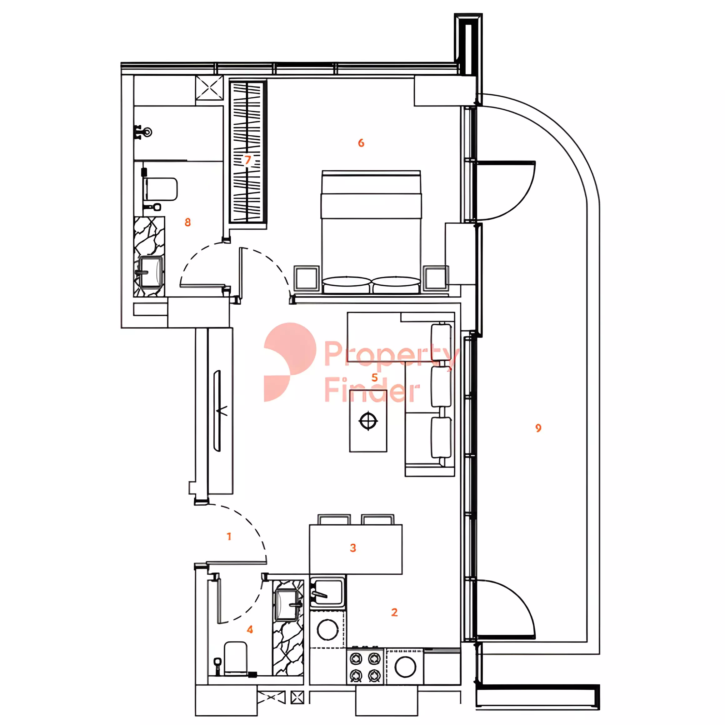 صورة مخطط ارضية الوحدة