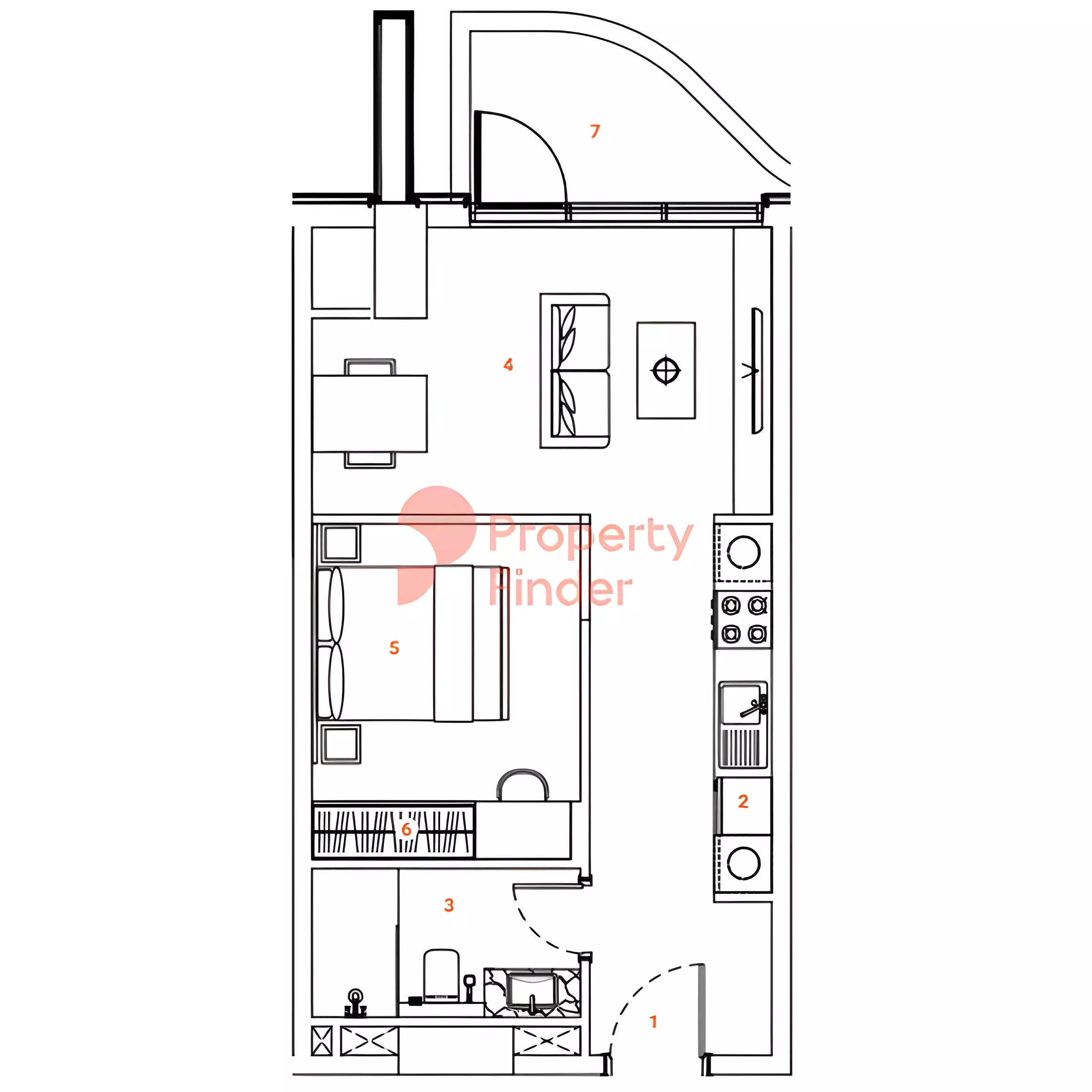 صورة مخطط ارضية الوحدة