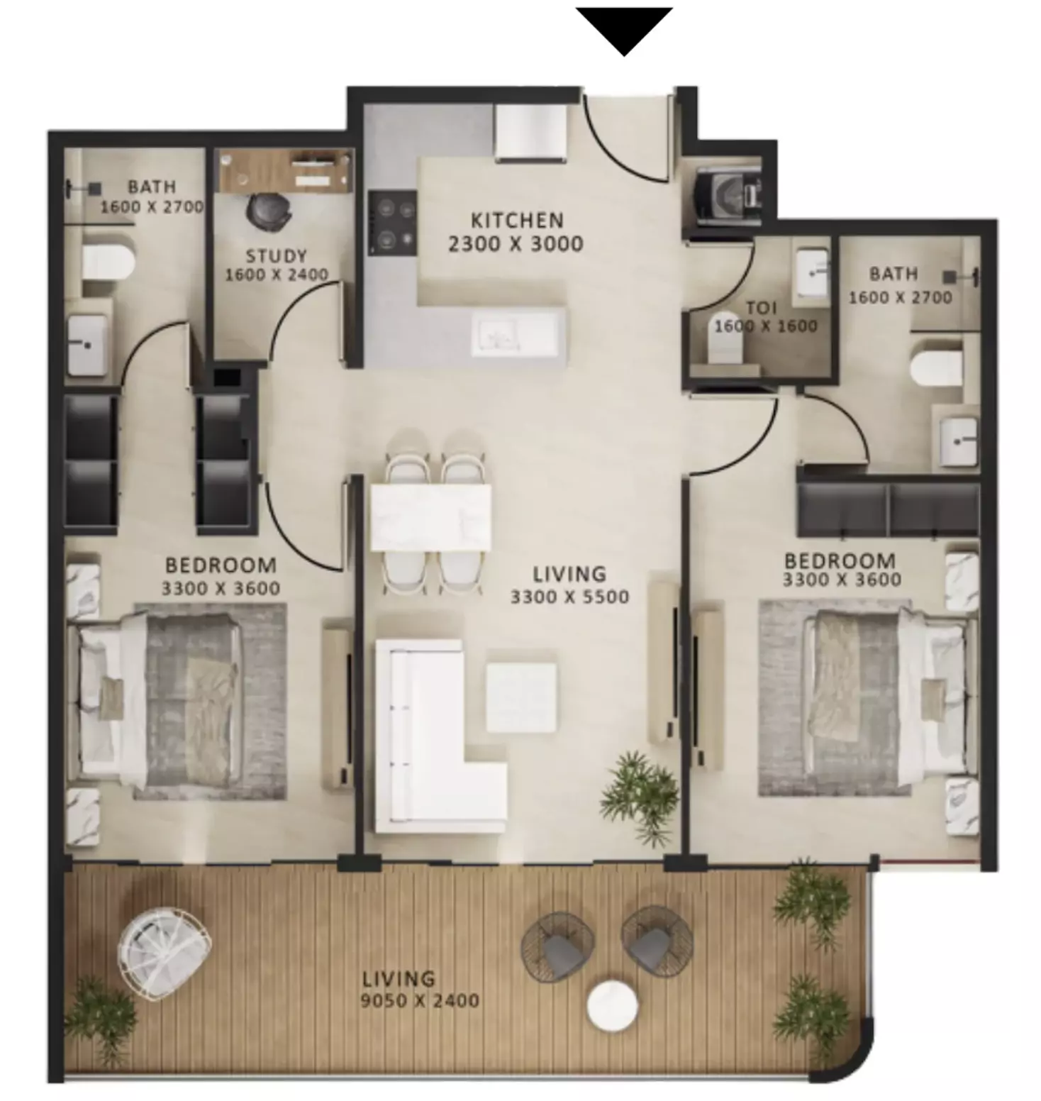 صورة مخطط ارضية الوحدة