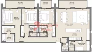 Jomana B7-Type A Level 2, 3 beds