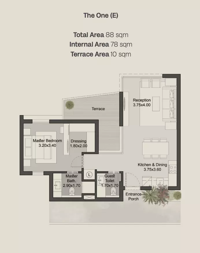 صورة مخطط ارضية الوحدة
