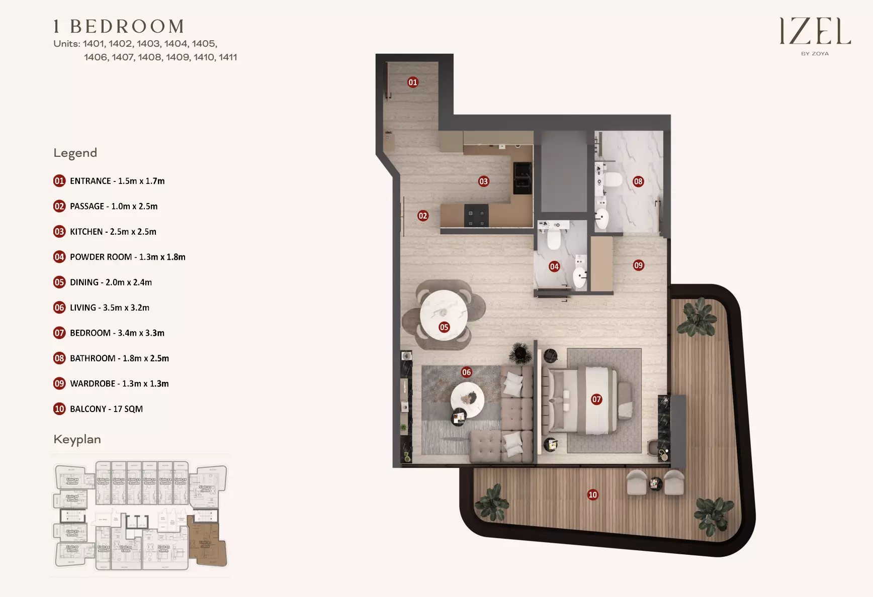 Unit floor plan image
