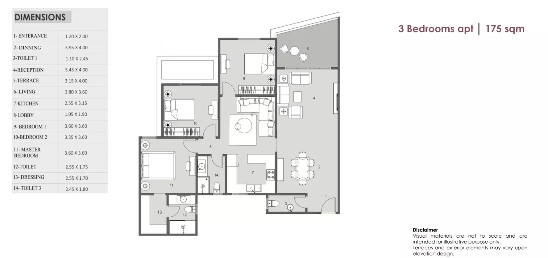 صورة مخطط ارضية الوحدة