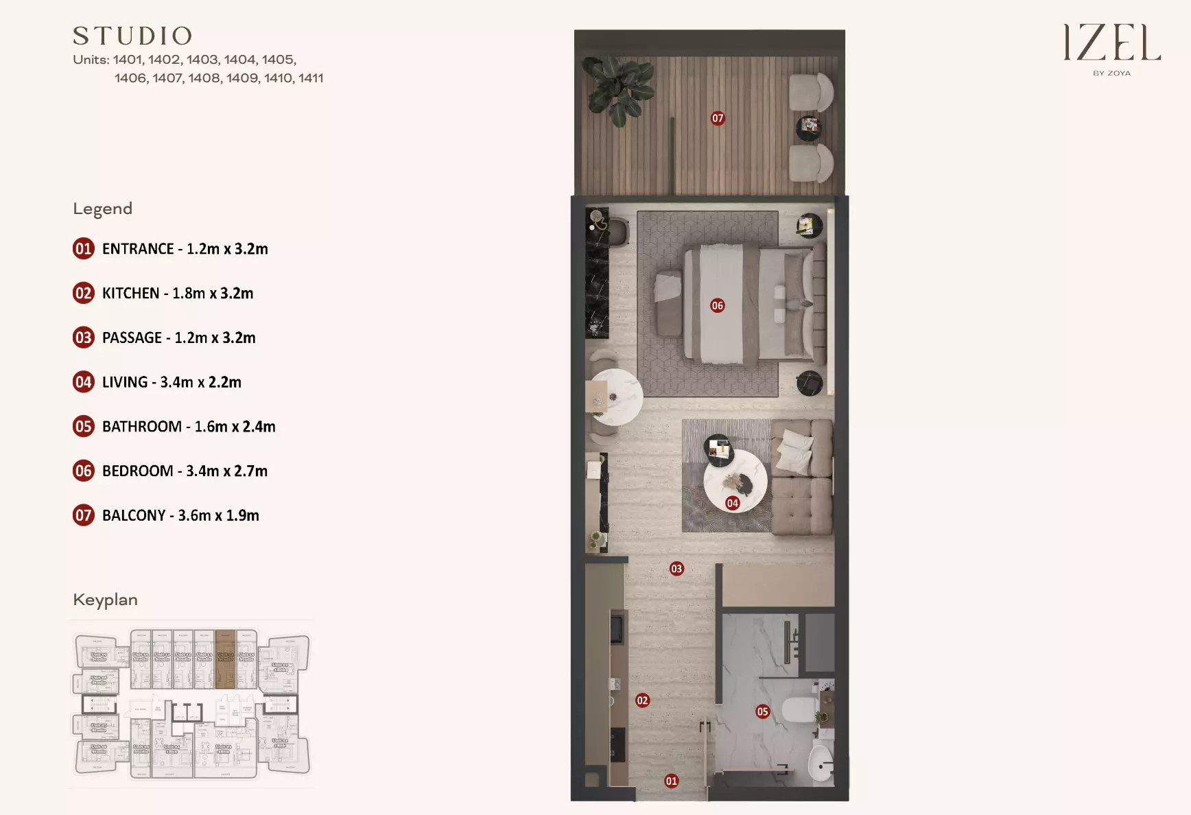 Unit floor plan image
