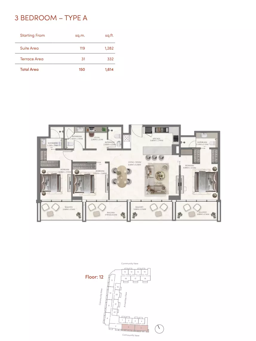 Unit floor plan image