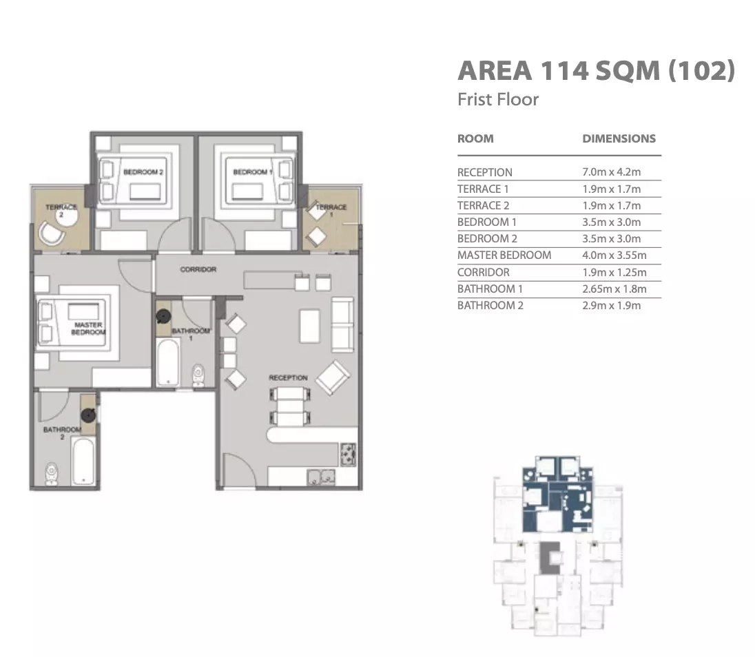 Unit floor plan image