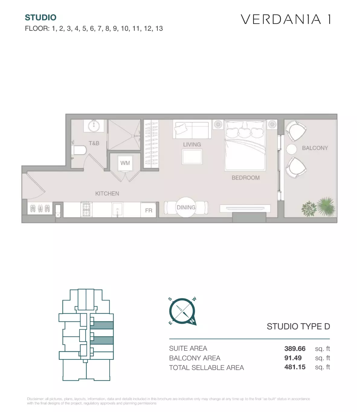 Unit floor plan image