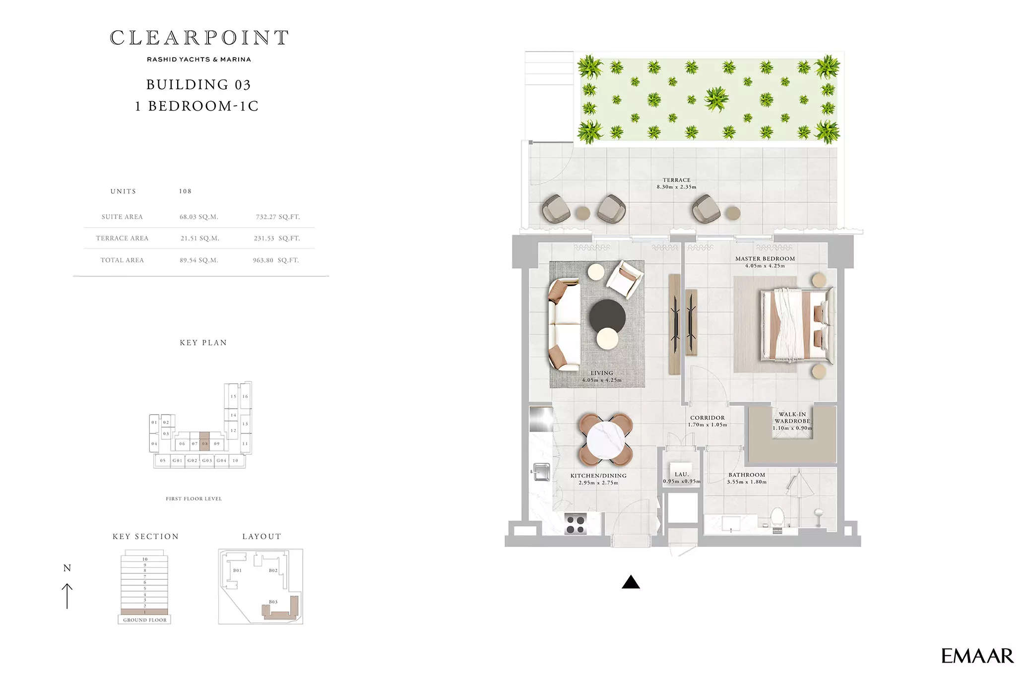 Clearpoint Building 3 _ Type 1C, 1 bed