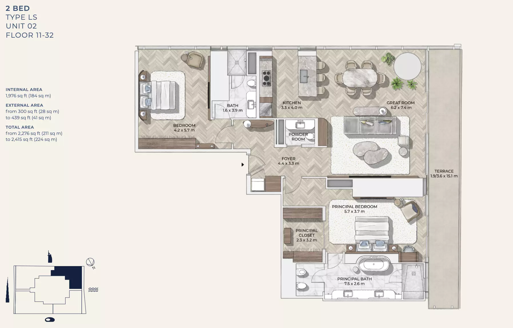 Unit floor plan image