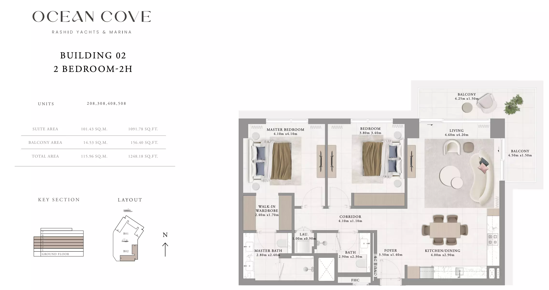 Ocean Cove Type 12- Building 2, 2 beds