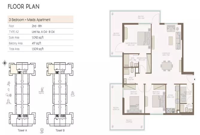 Equiti Home — 3BR floor plan