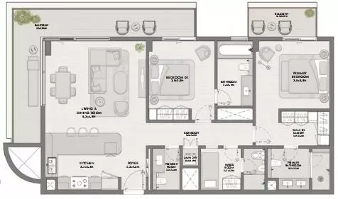 Elara Type 2D, 2 beds