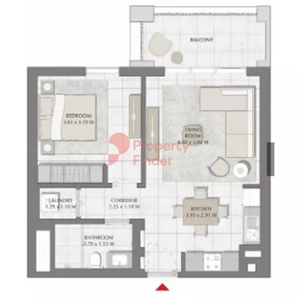 Creek Beach Surf Building 2, Level 7, 1 bed