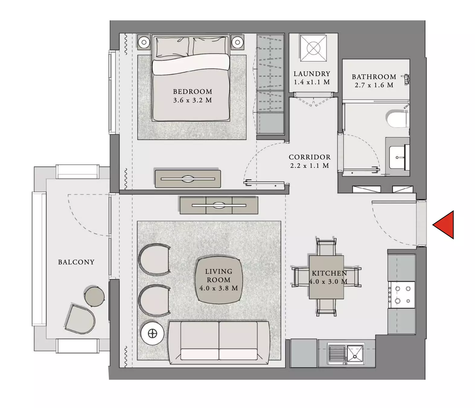 Creek Beach Lotus Unit 01, Level 02-10 Building 3, 1 bed