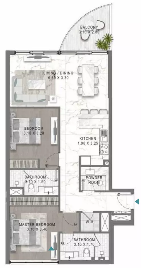 Unit floor plan image