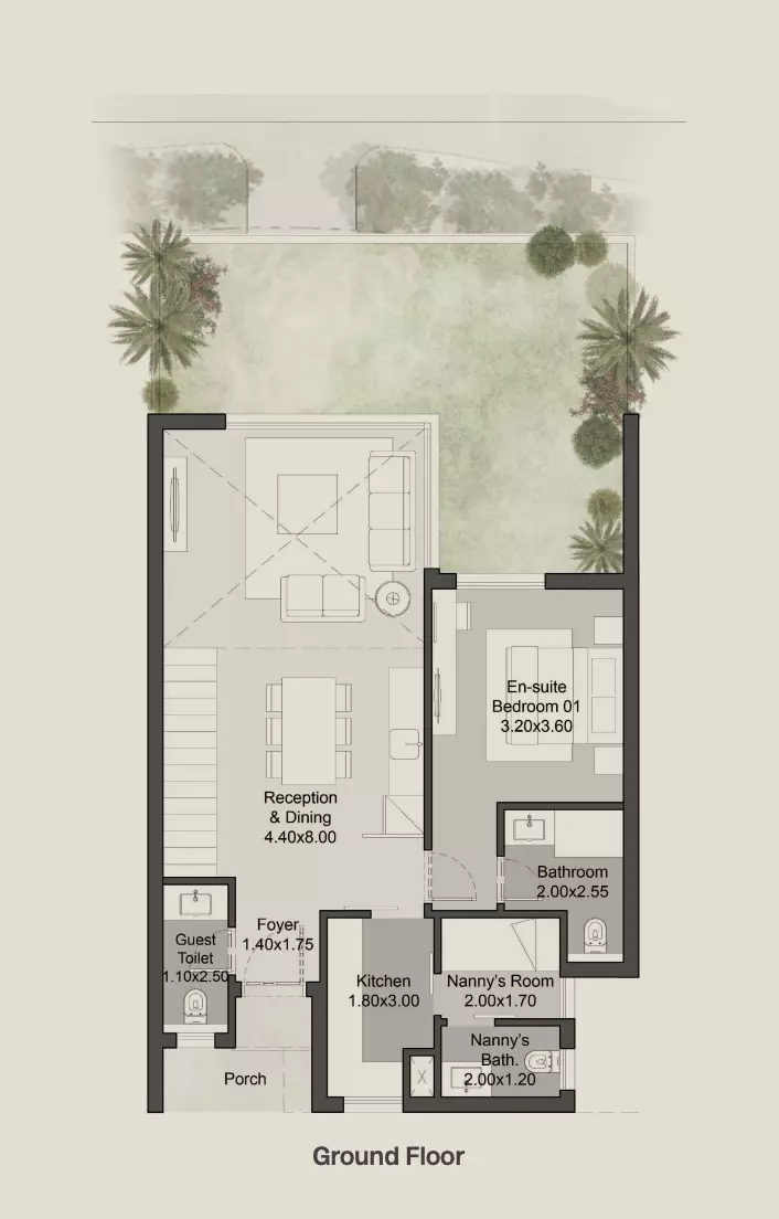 صورة مخطط ارضية الوحدة