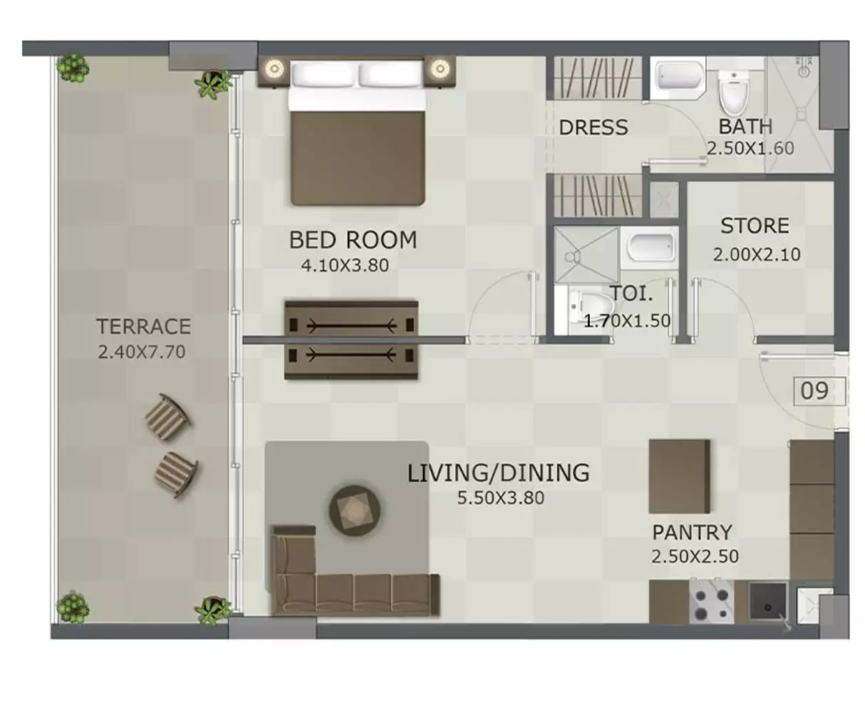 Unit floor plan image