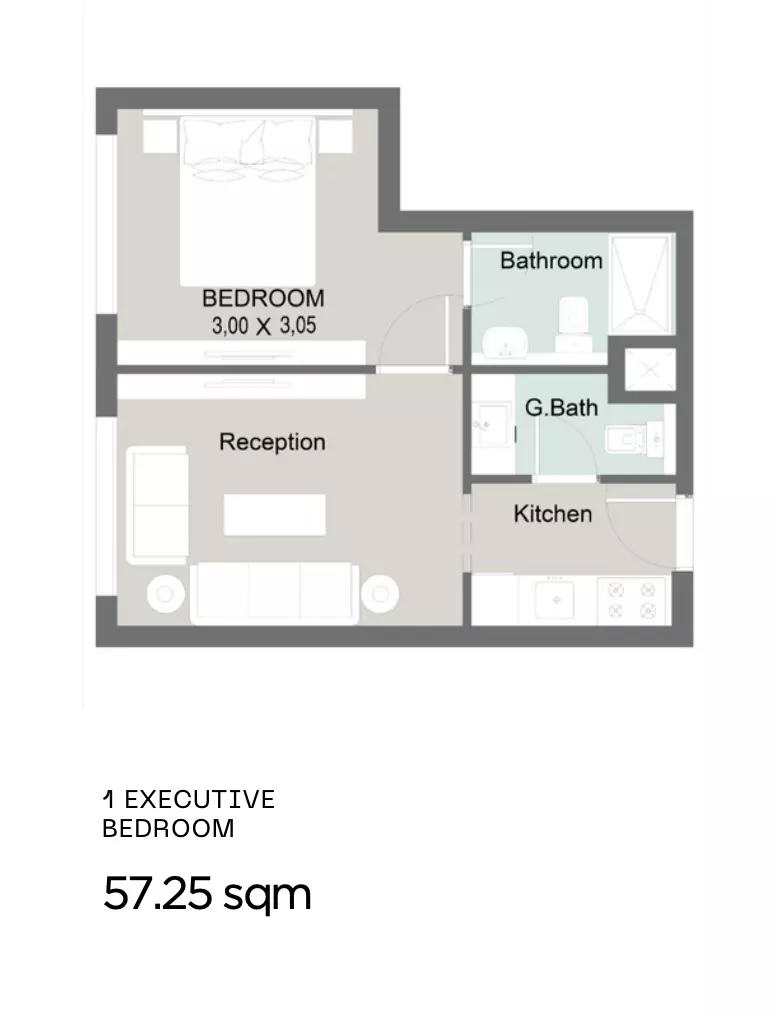 صورة مخطط ارضية الوحدة
