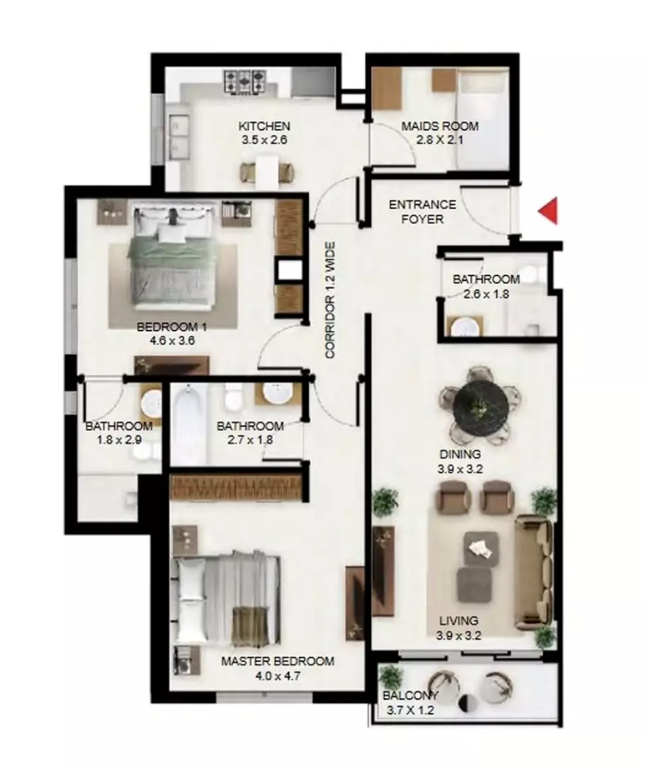 Unit floor plan image