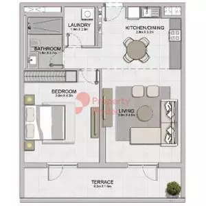 Le Ciel Type 5A, 1 bed