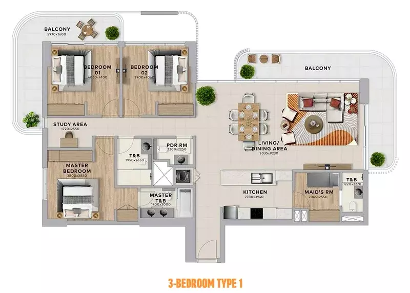 Unit floor plan image