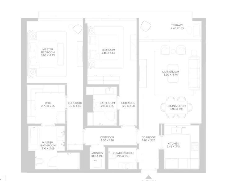 Rixos Phase 2 By Nakheel B2-Type A, 2 beds