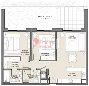 Jomana B3-Type A Level ground, 2 beds