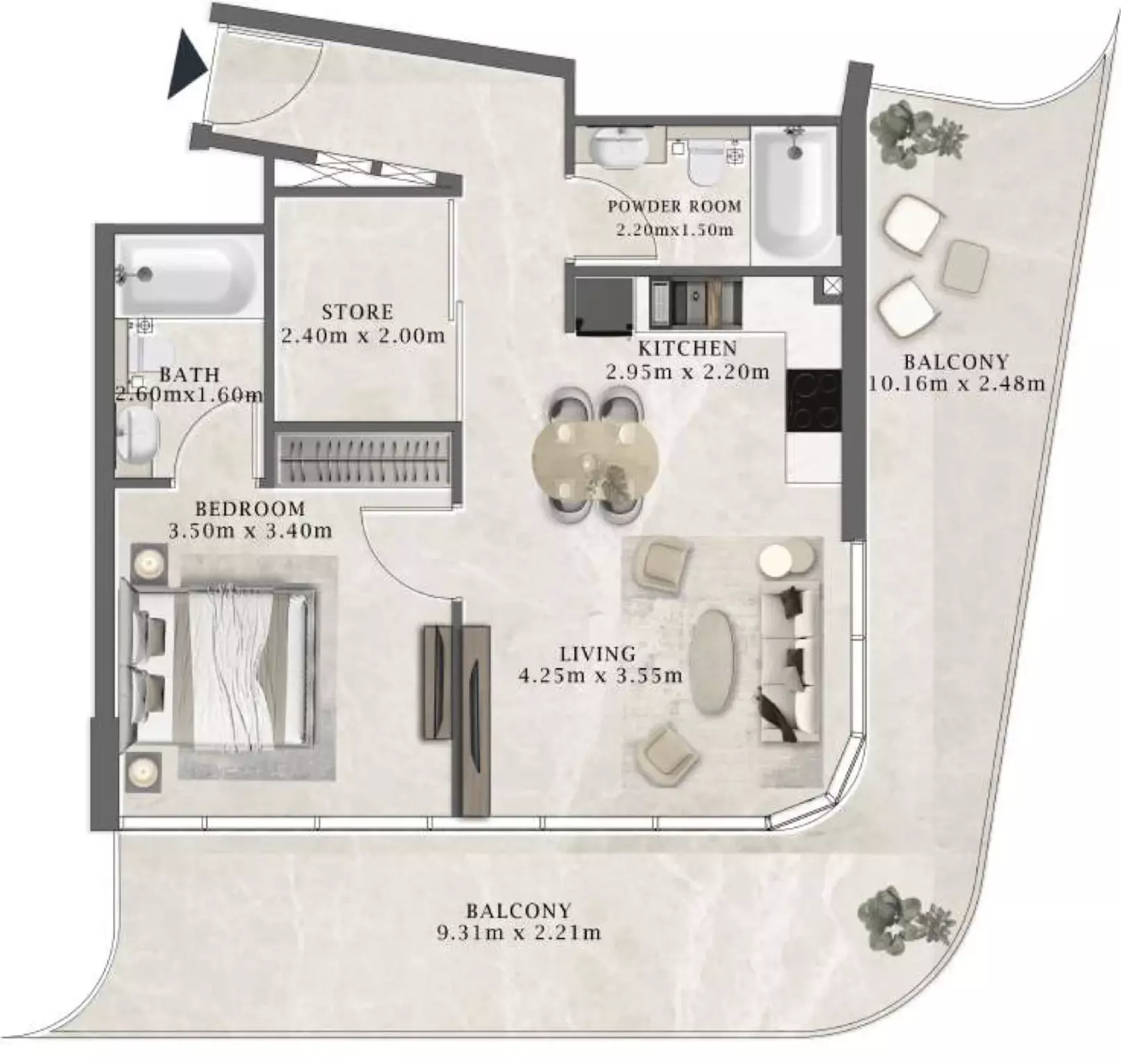 صورة مخطط ارضية الوحدة