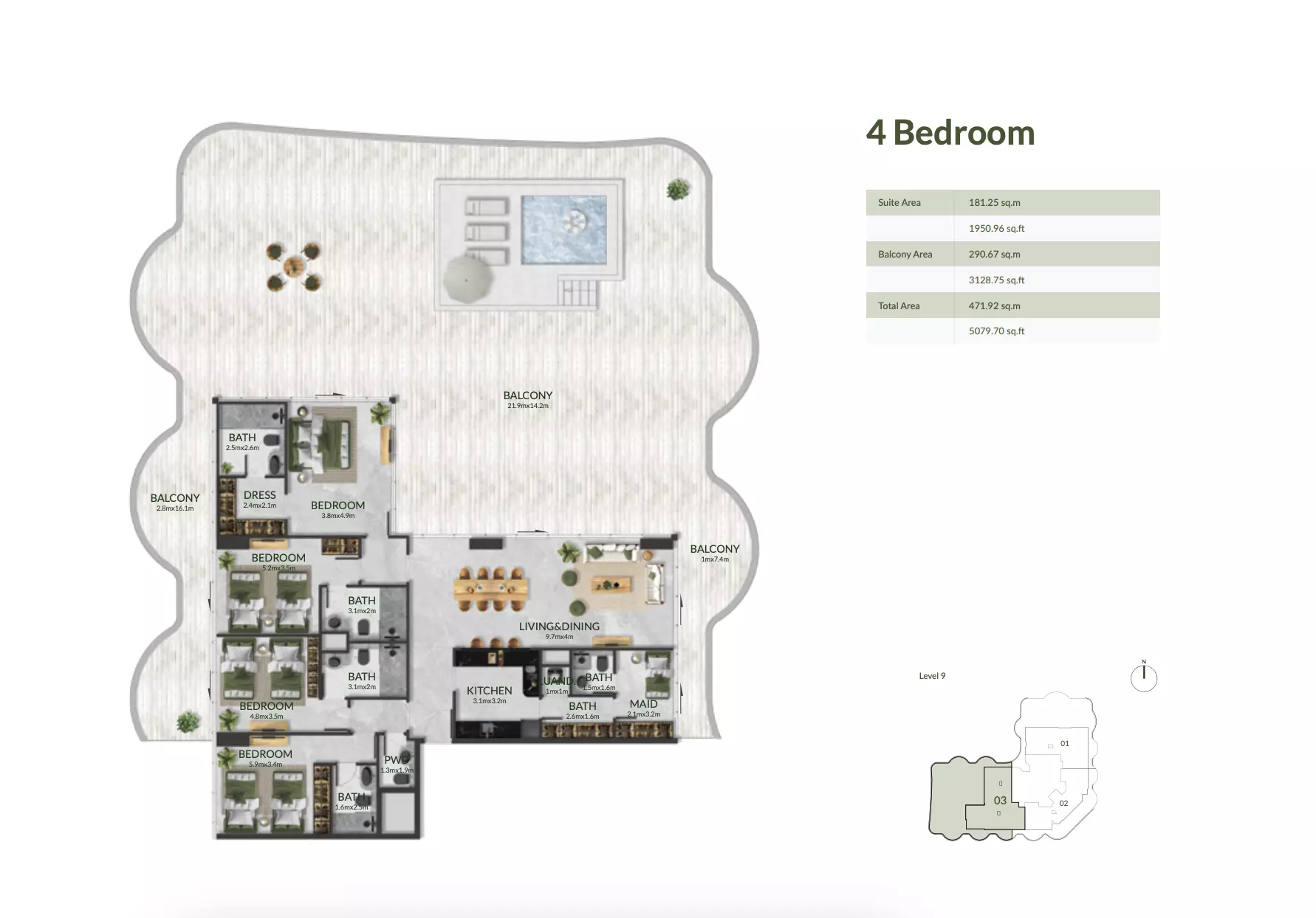 Unit floor plan image