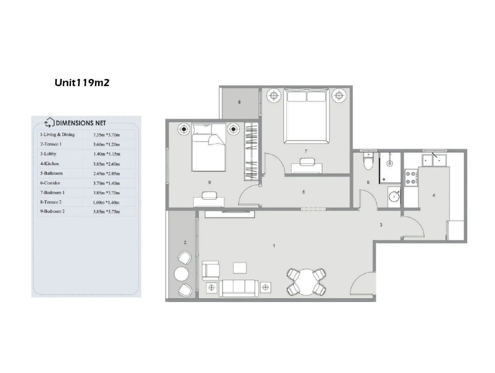 Unit floor plan image