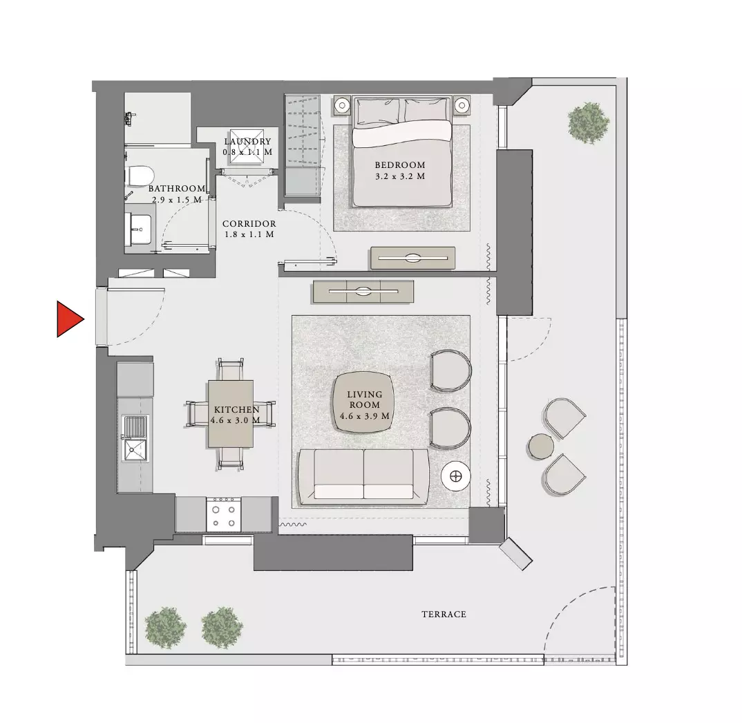 Creek Beach Lotus Unit 108, Level 01 Building 4, 1 bed
