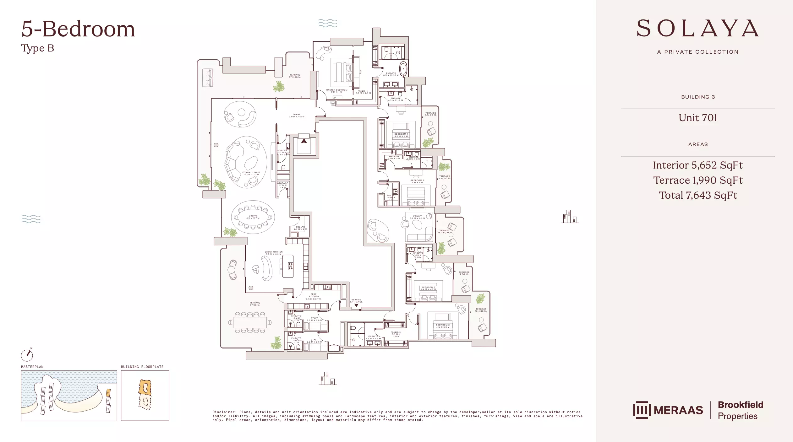 Solaya 1,2 and 3 Type B - T3, 5 beds