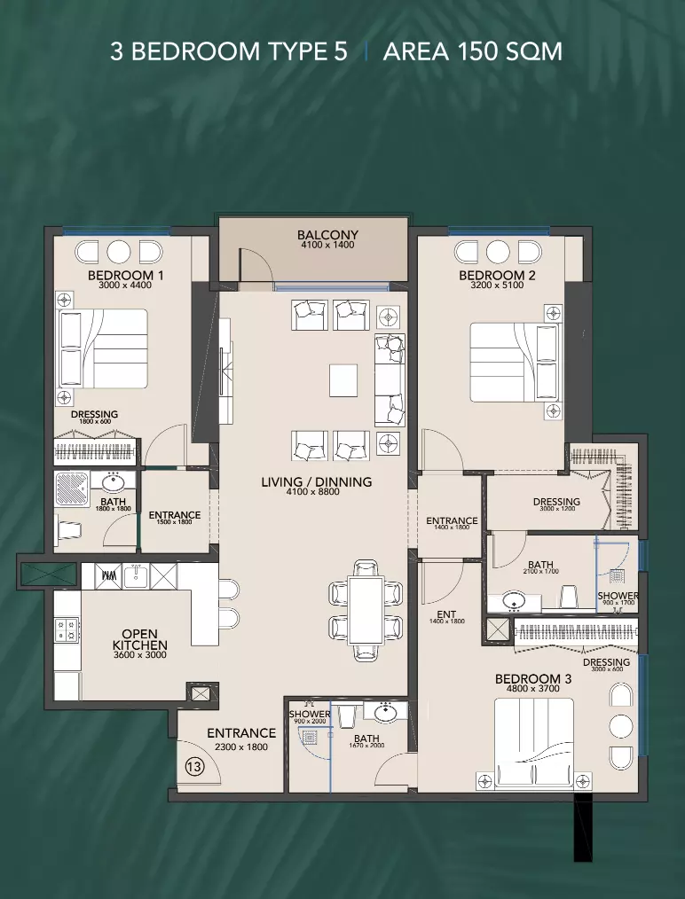 Unit floor plan image