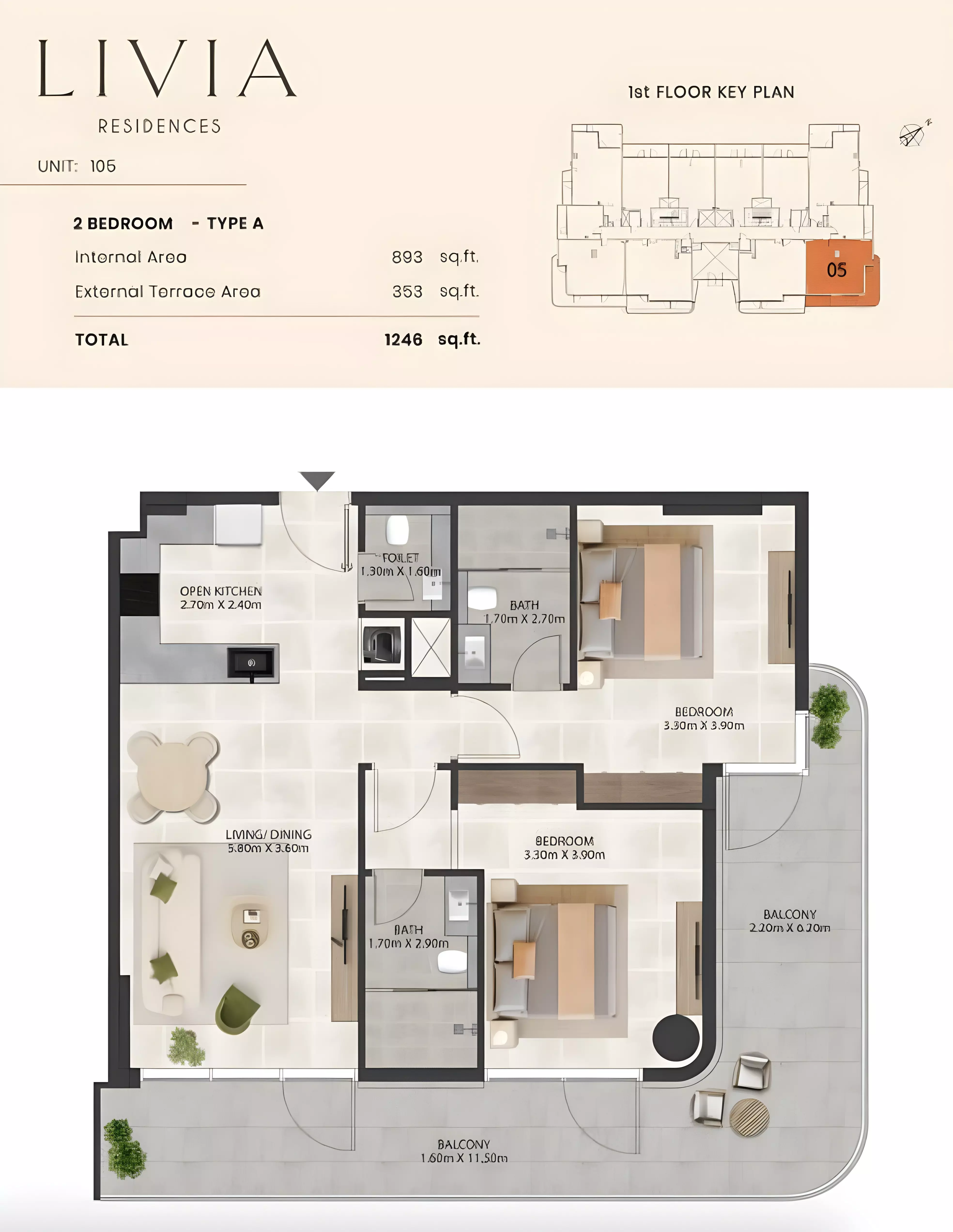 Unit floor plan image