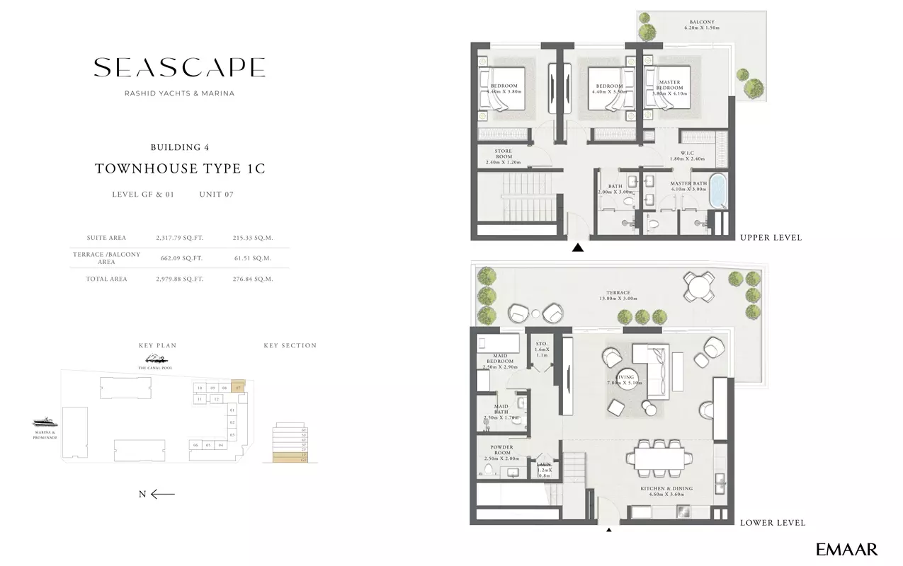 Seascape B4-Type 1C, Level GF & 01, Unit 07, 3 beds