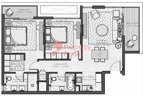 Sirdhana B3-Type -Level 09-10, 2 beds